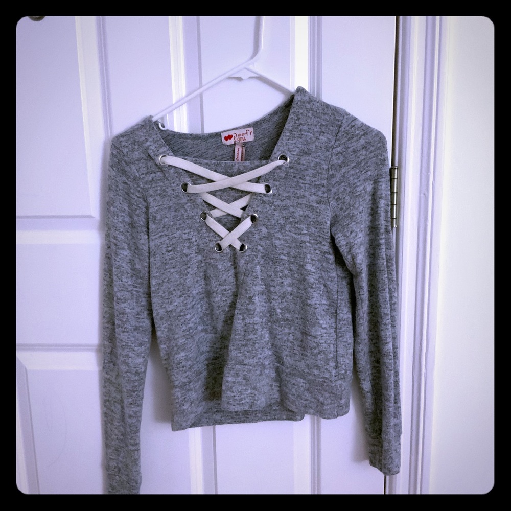Gray sweater